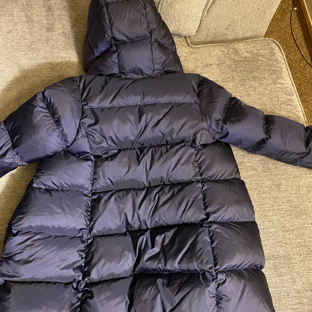 Chic Navy Hooded Puffer Coat
